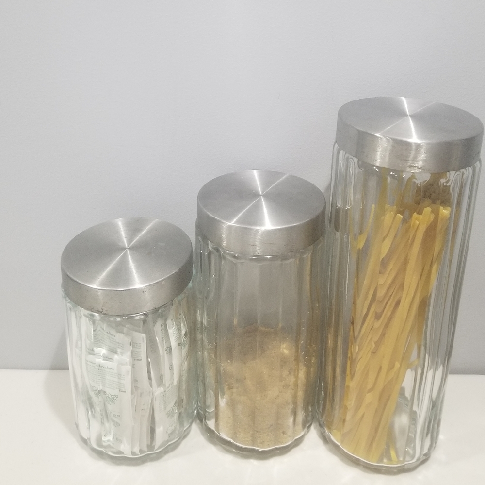 Clear Kitchen  Canister Ser